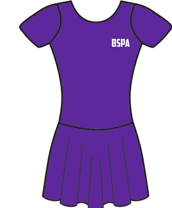 BSPA Broadway Babies Purple Skirted Leotard