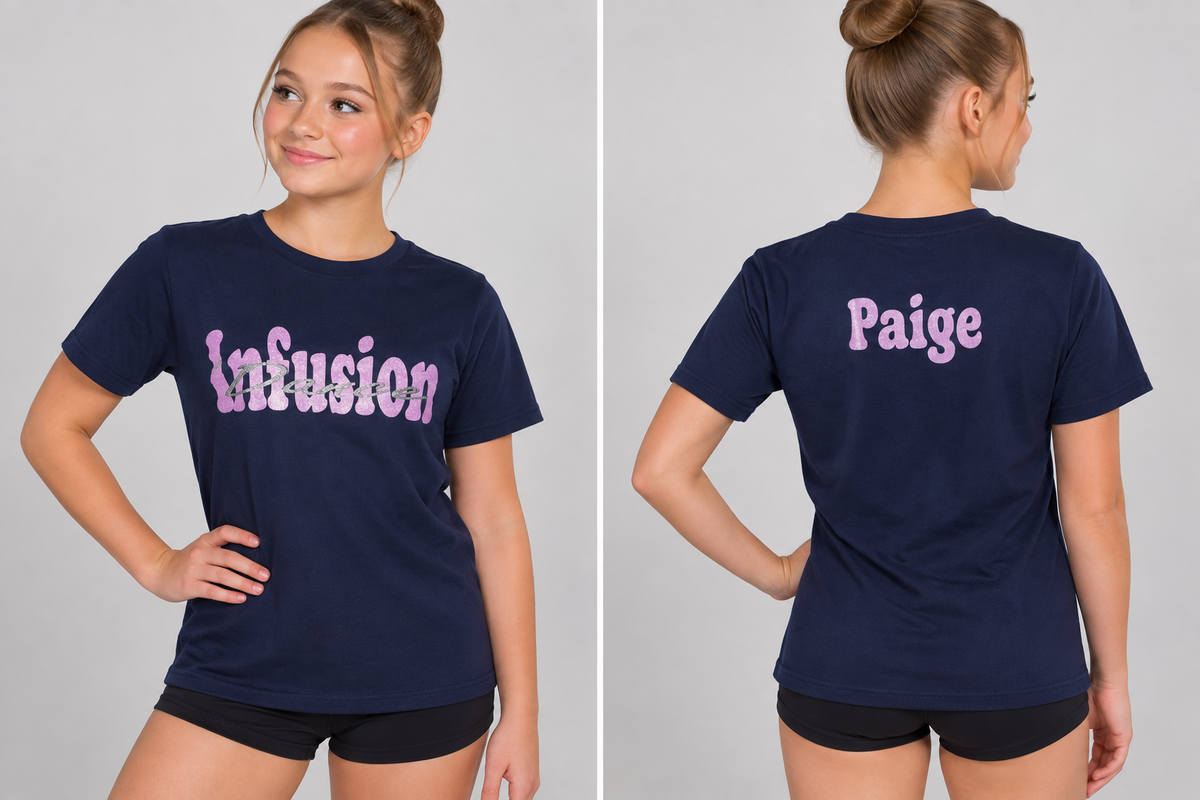 Infusion Dance School Competion T-shirt Personalised