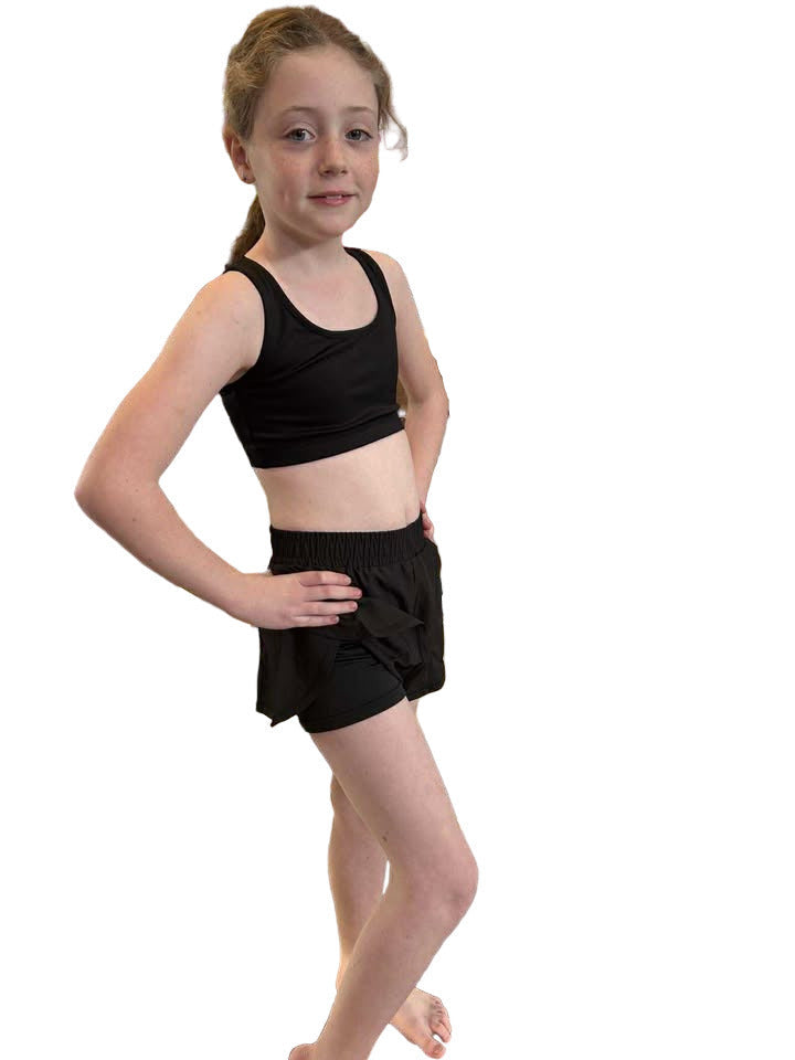 Double Layer Shorts Black Child