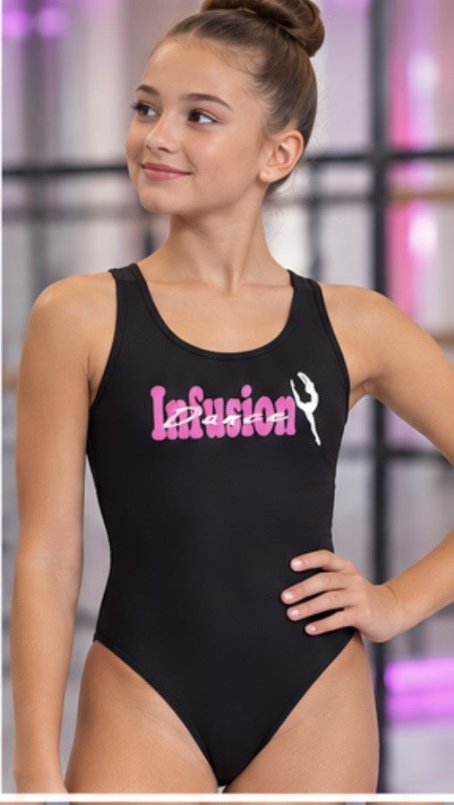 Infusion Dance Black Leotard