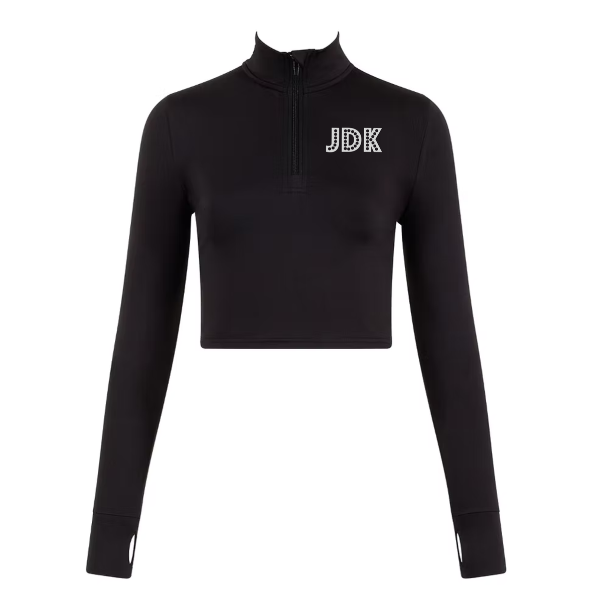 JDK Dancetek Long Sleeve Half Zip Crop Jacket Personalised