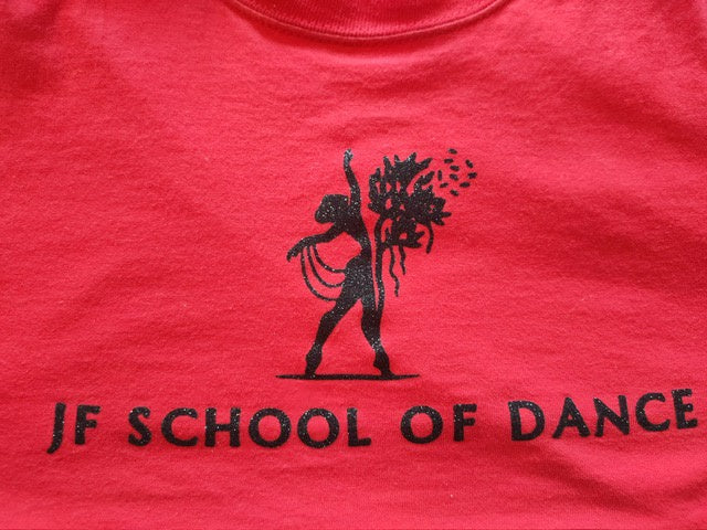 JF School Of Dance T-shirt/Sparkly Logo/ Personalised