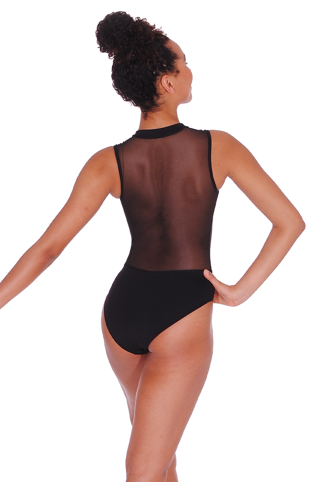 Roch Valley Nadia Sleeveless Zip Front Leotard RVNADIABL