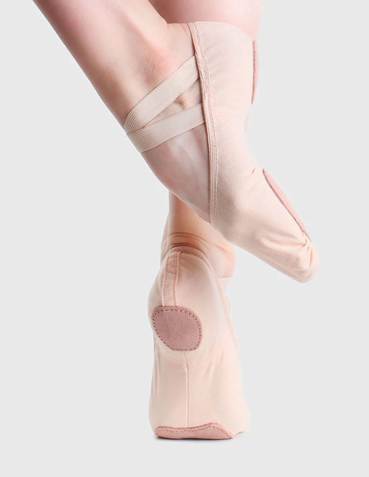 So Danca Pink Canvas Split Sole Ballet Shoe SD16