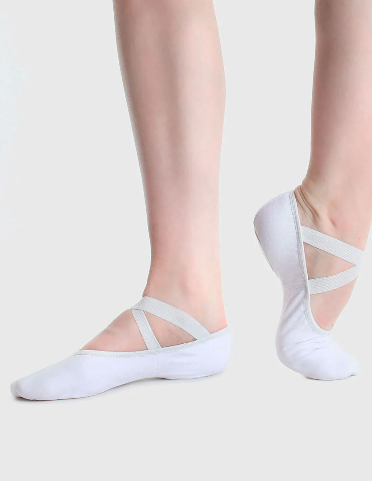 So Danca White Canvas Split Sole Ballet Shoe SD16