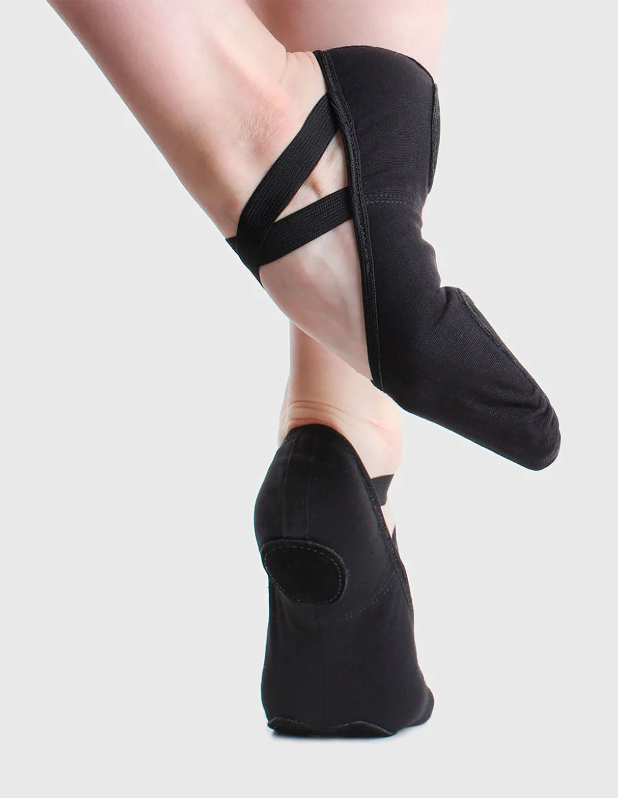 So Dance Black Canvas Split Sole Ballet Shoe SD16