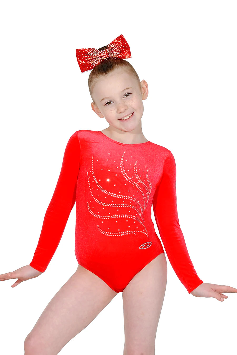 Tiara Crystal Long Sleeved Leotard Z102TIA