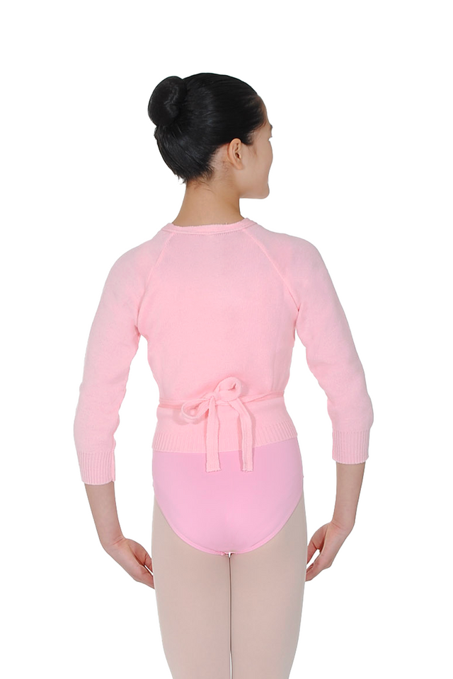 Roch Valley Pink Acrylic Crossover Cardigan OL1L