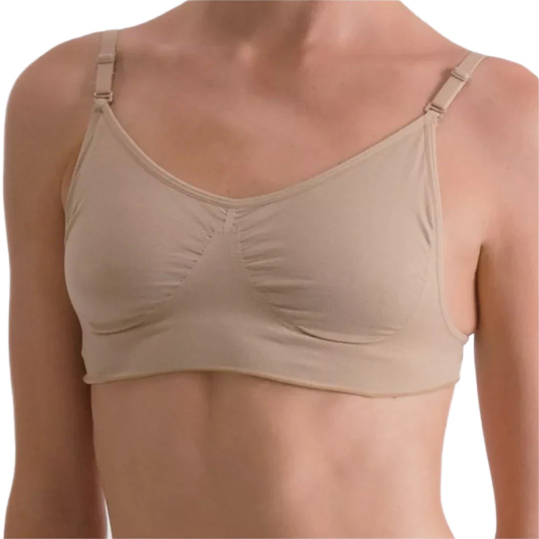 Silky Dance Seamless Clear Back Dance Bra Nude Adult SHDUBA