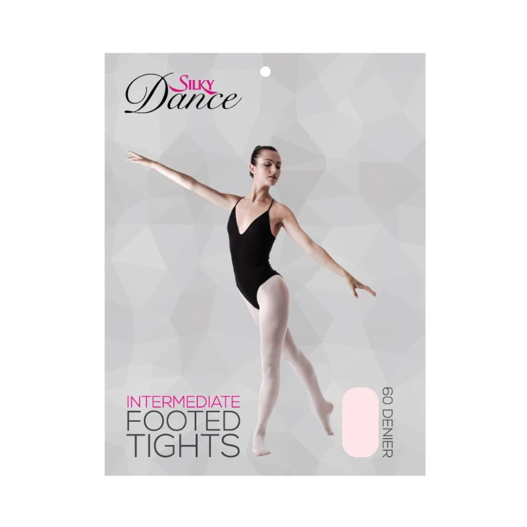 Silky Dance White Footed Tights Child
