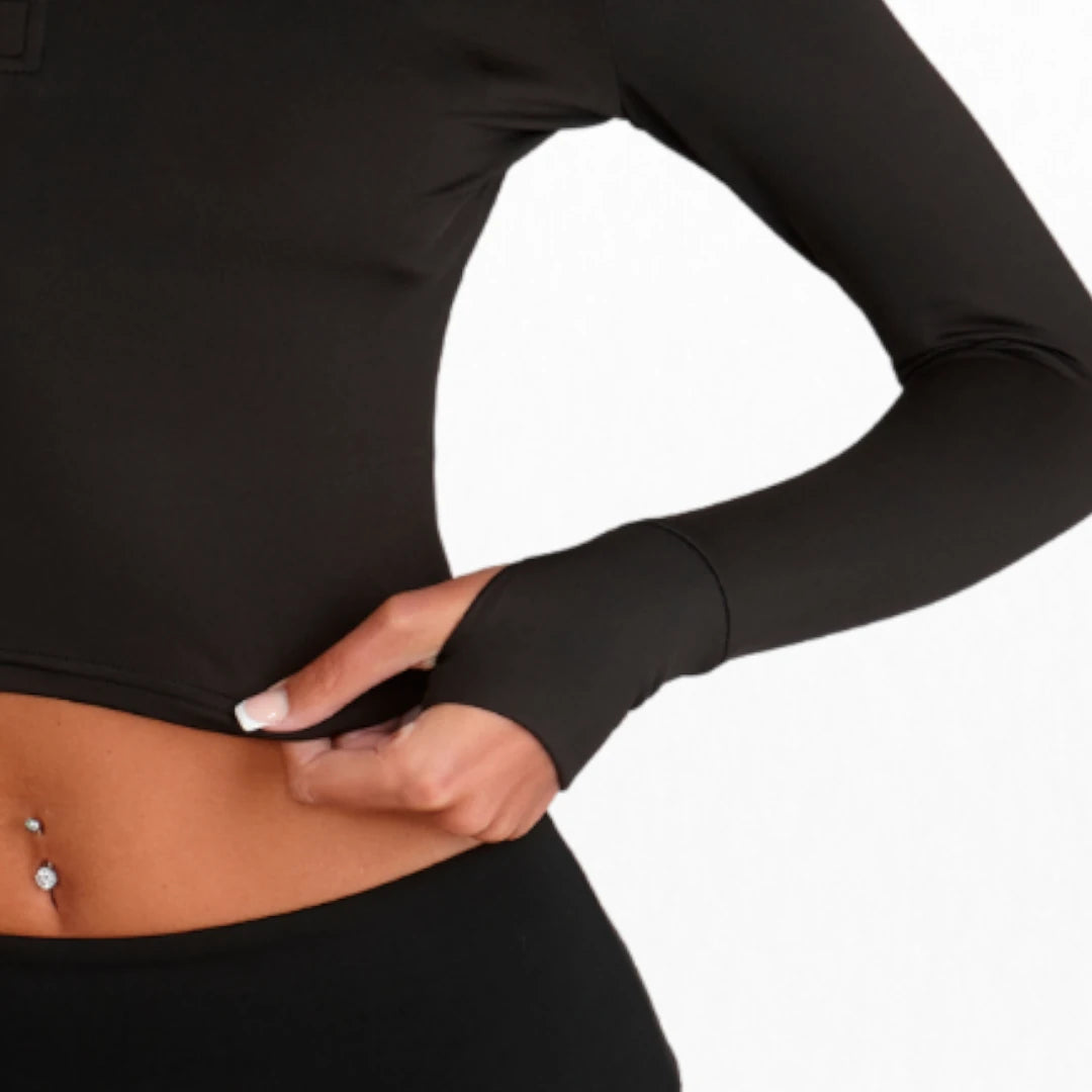 SLKY Long Sleeve Zip Crop Jacket Child