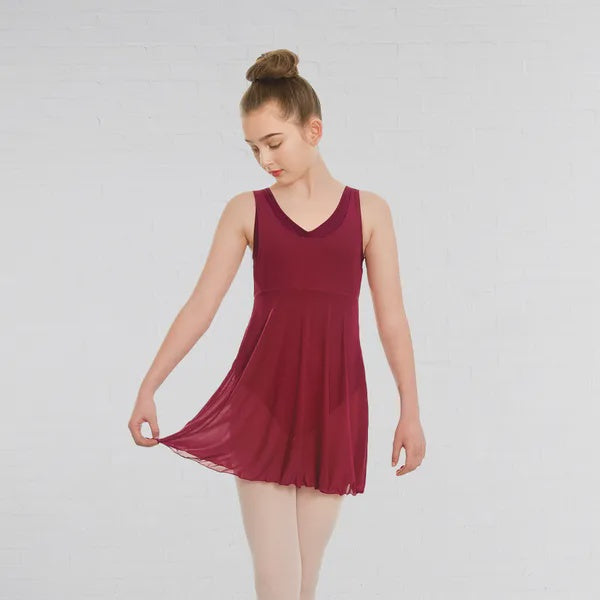 Mesh Dress Burgundy Child