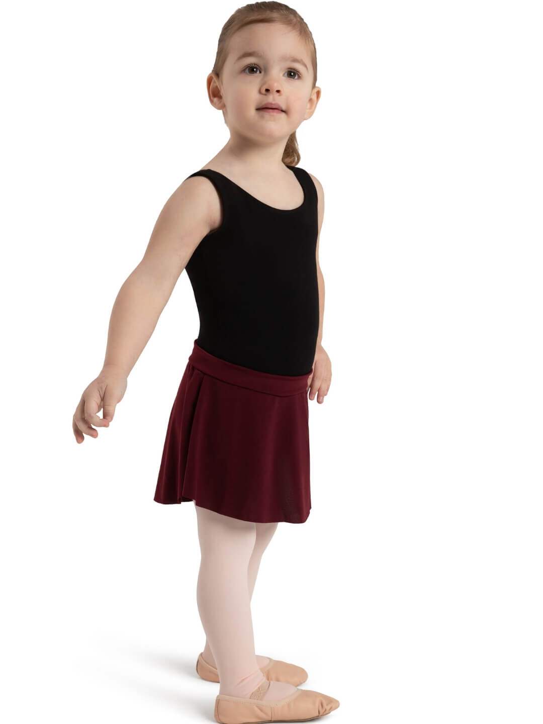 Capezio Curved Pull-On Skirt - Girls 11459T