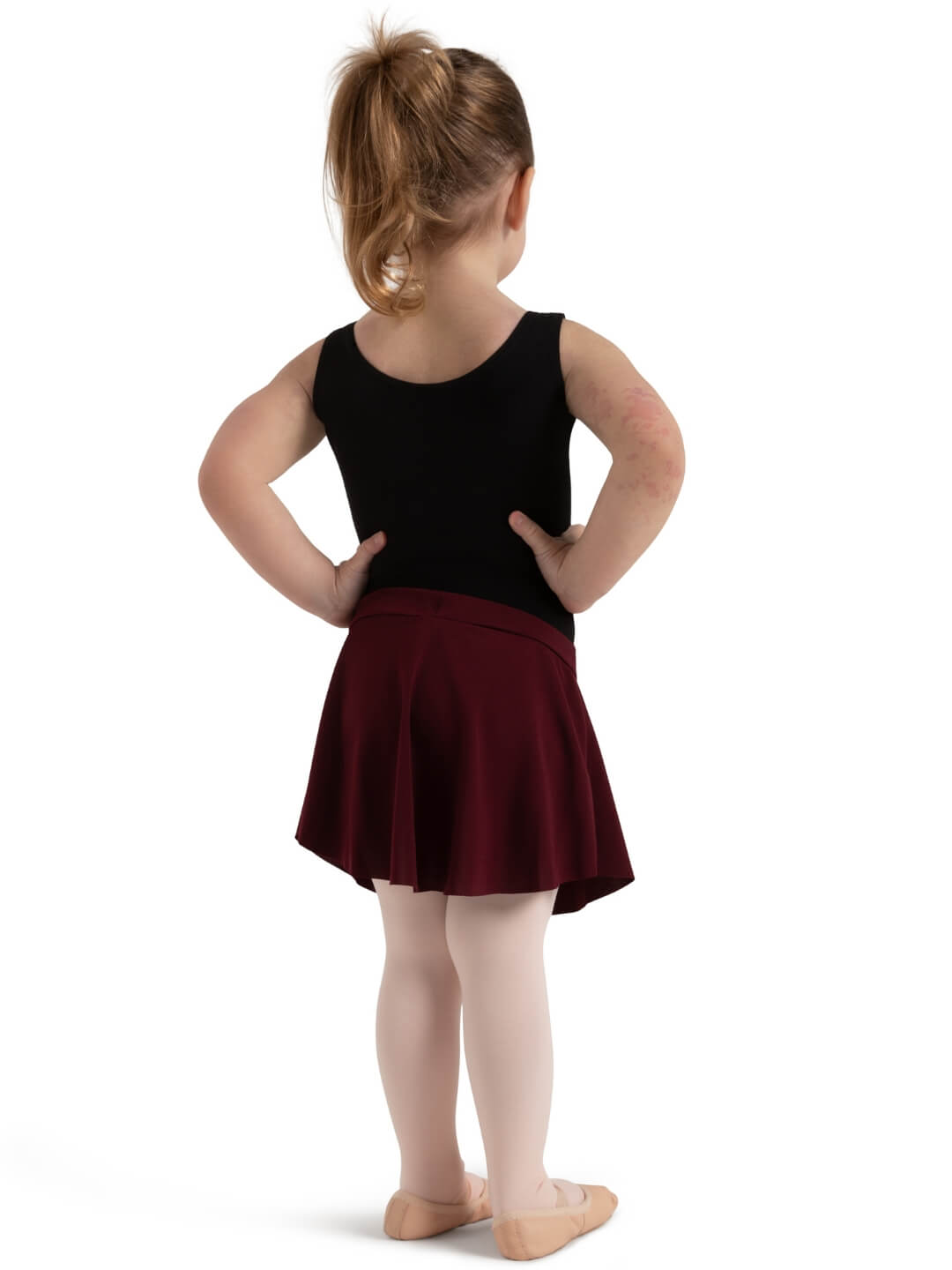 Capezio Curved Pull-On Skirt - Girls 11459T