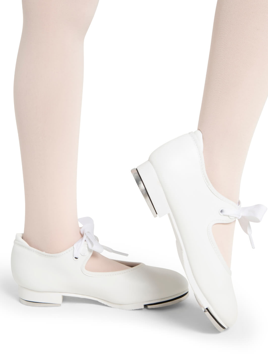 Capezio Jr Tyette White Tap Shoe Child