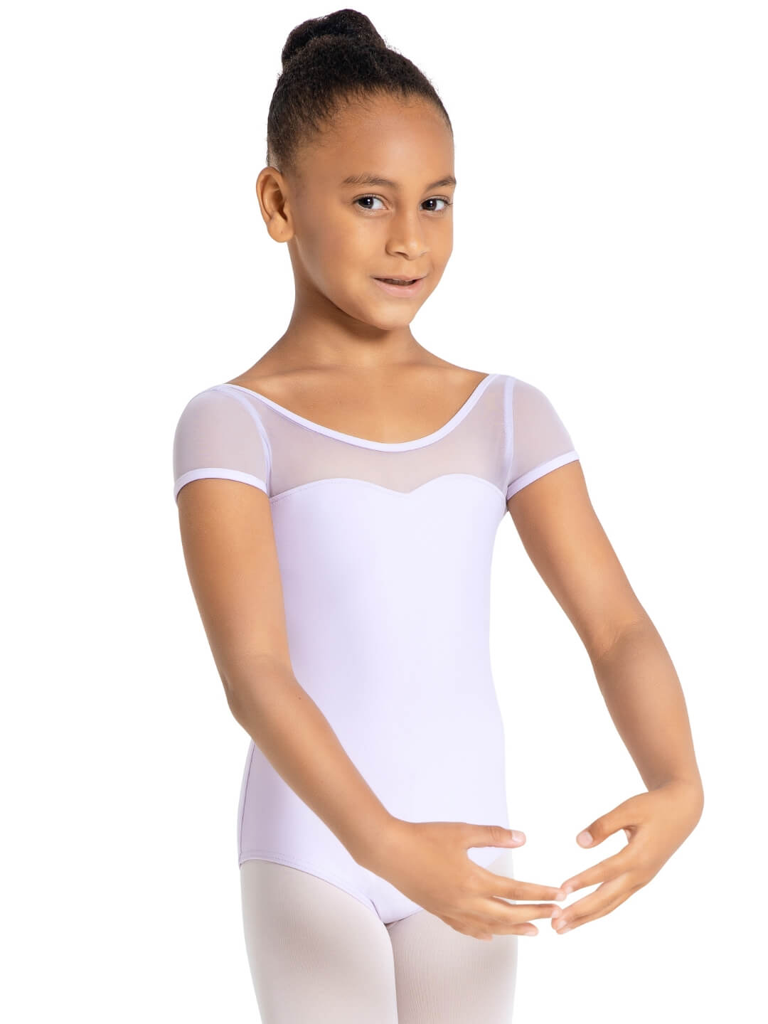 Capezio Mesh Short Sleeve Leotard Child