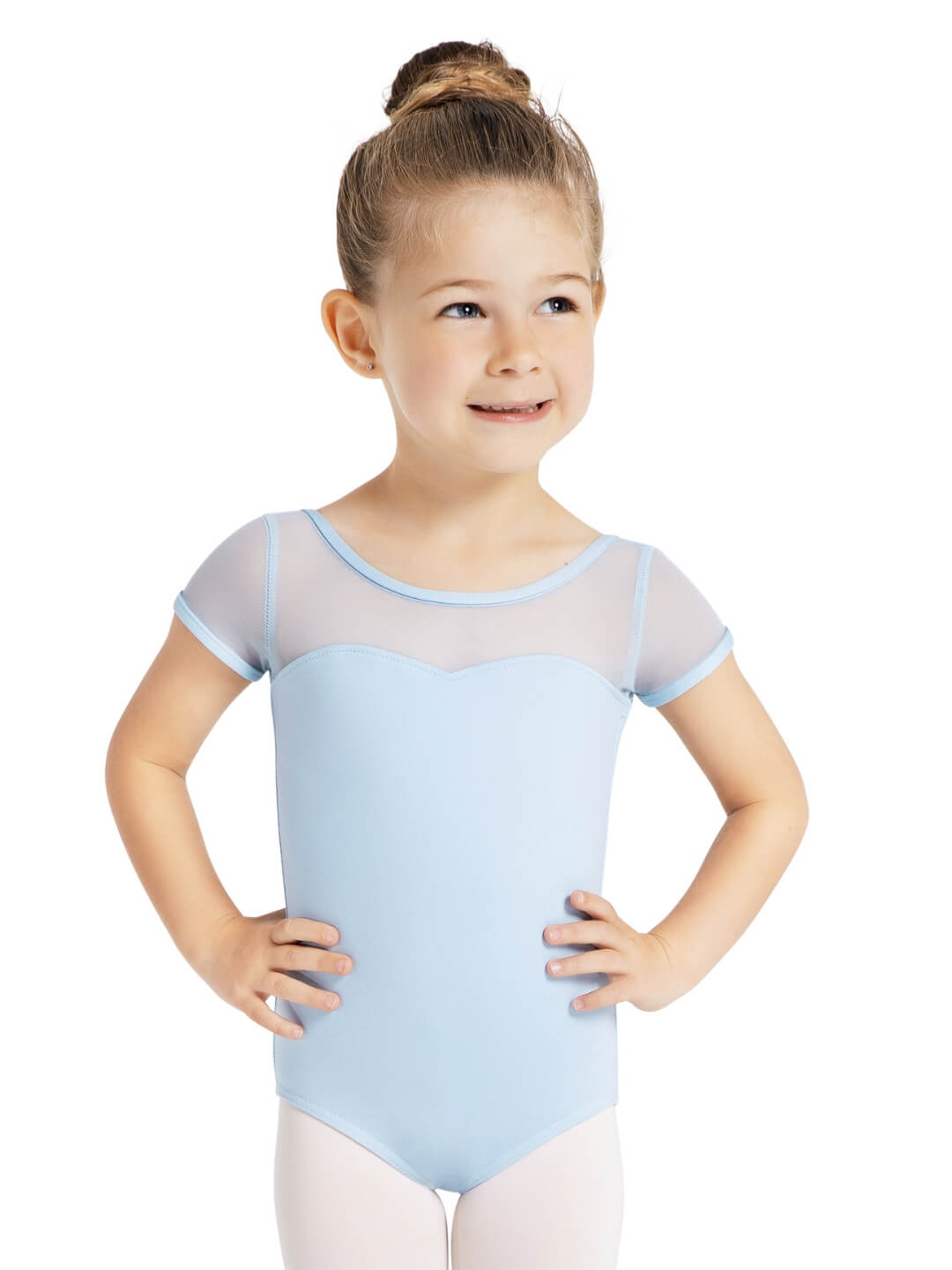 Capezio Mesh Short Sleeve Leotard Child