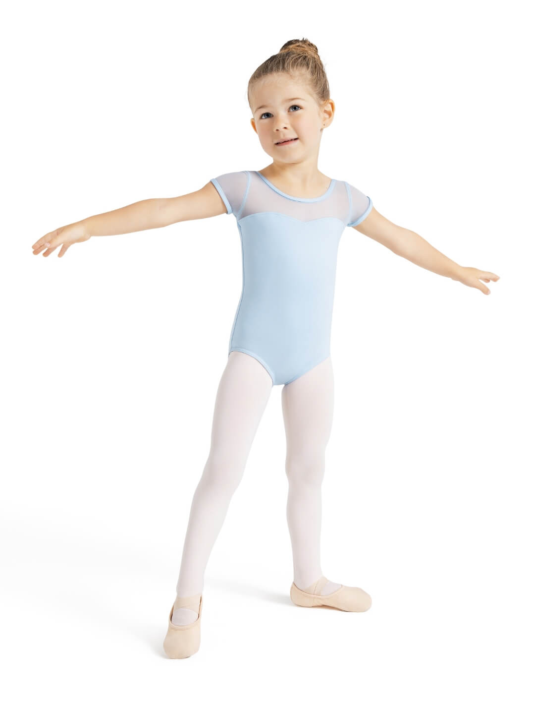 Capezio Mesh Short Sleeve Leotard Child