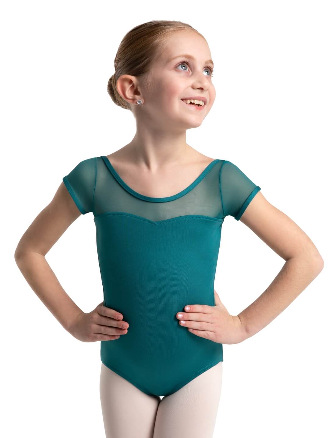 Capezio Mesh Short Sleeve Leotard Child