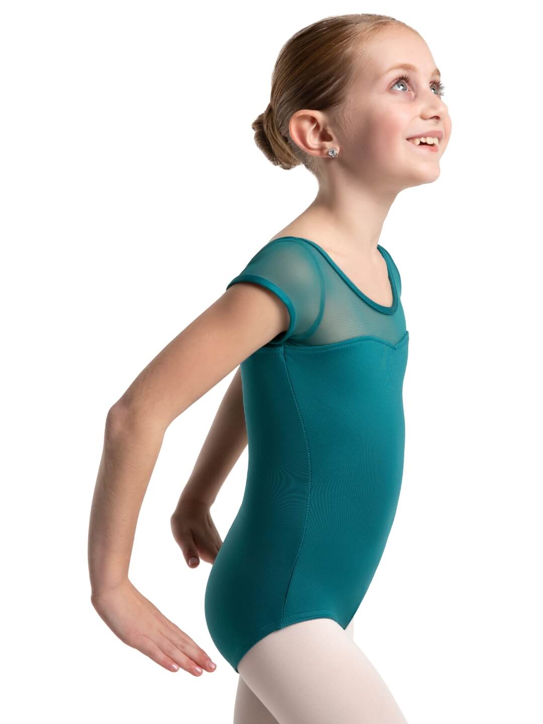 Capezio Mesh Short Sleeve Leotard Child