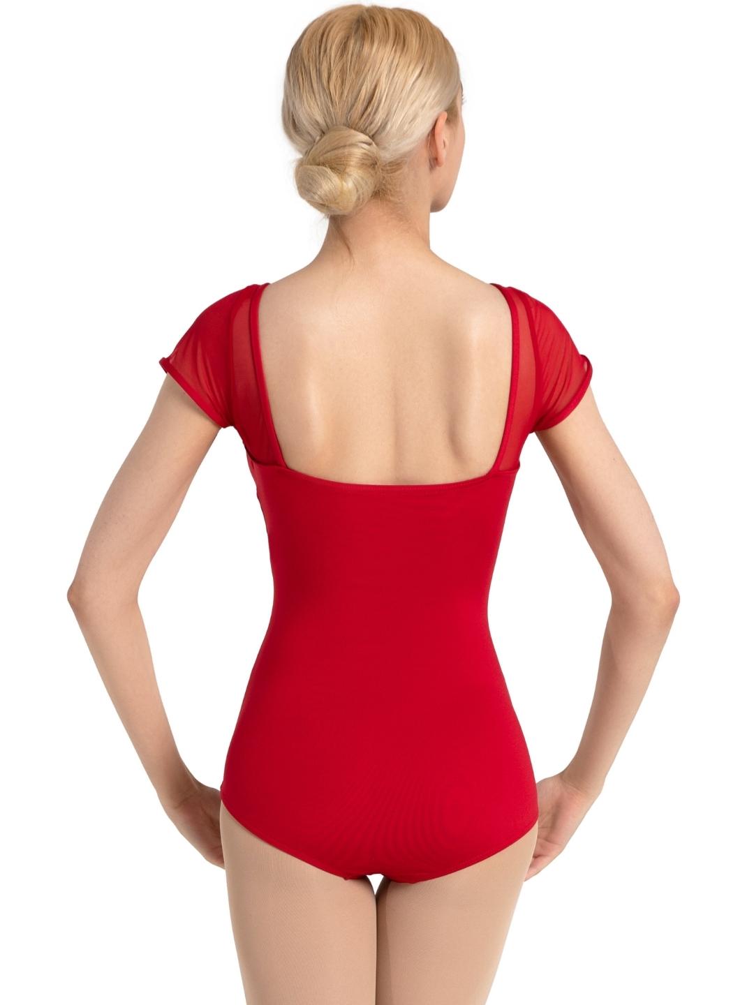 Capezio Studio Collection Mesh Yoke SS Leotard Adult