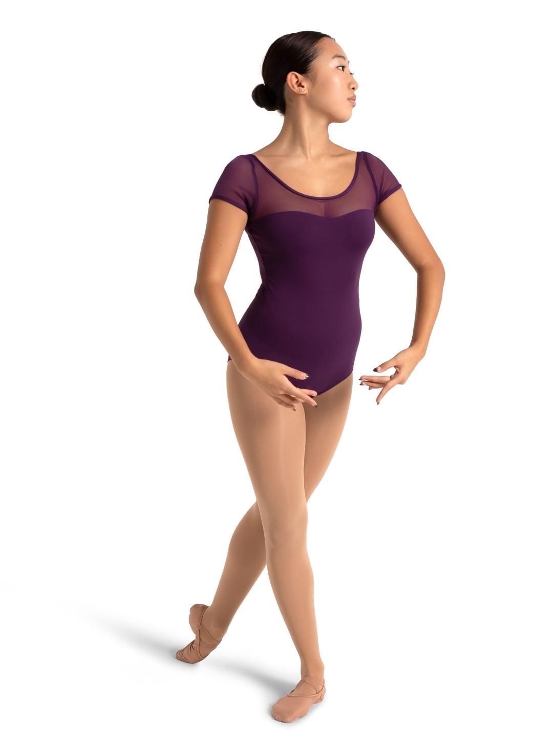 Capezio Studio Collection Mesh Yoke SS Leotard Adult