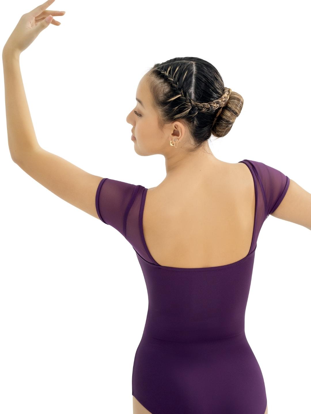 Capezio Studio Collection Mesh Yoke SS Leotard Adult