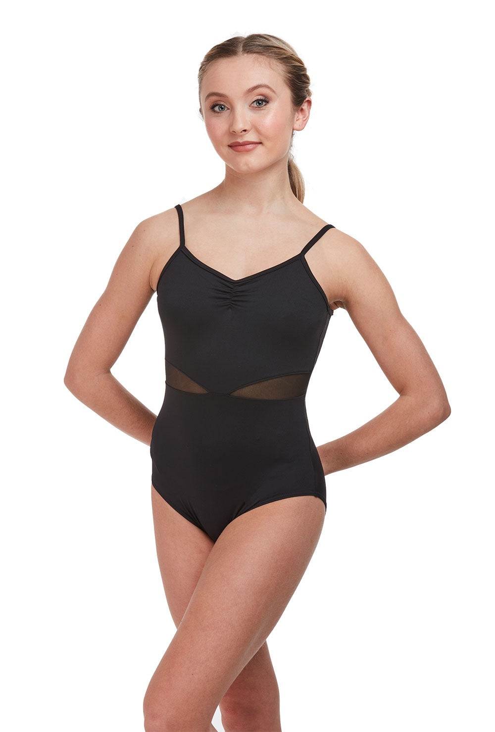 So Danca Black Mesh Insert Leotard RDE-1877ME
