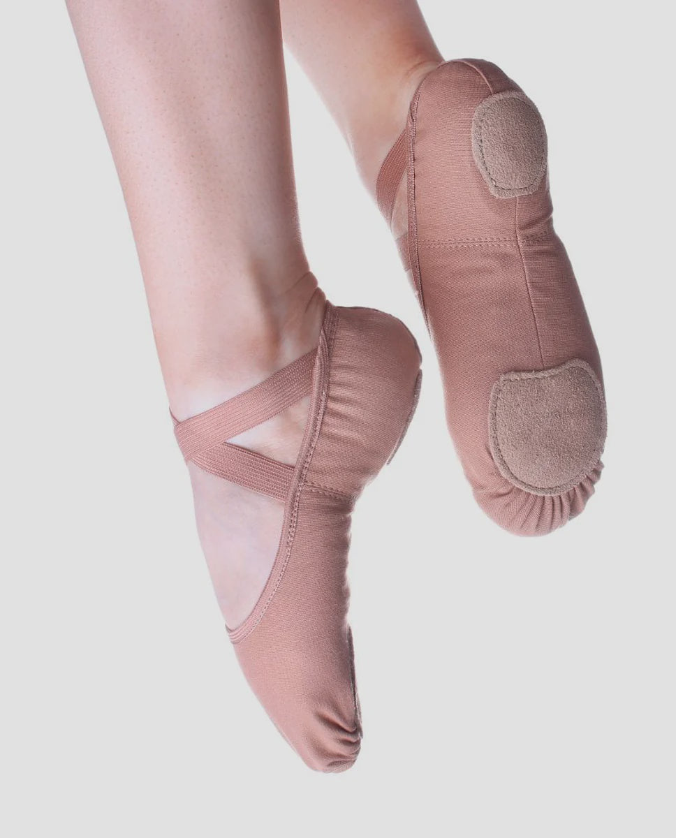 So Danca Sand/Nude Canvas Split Sole Ballet Shoe SD16