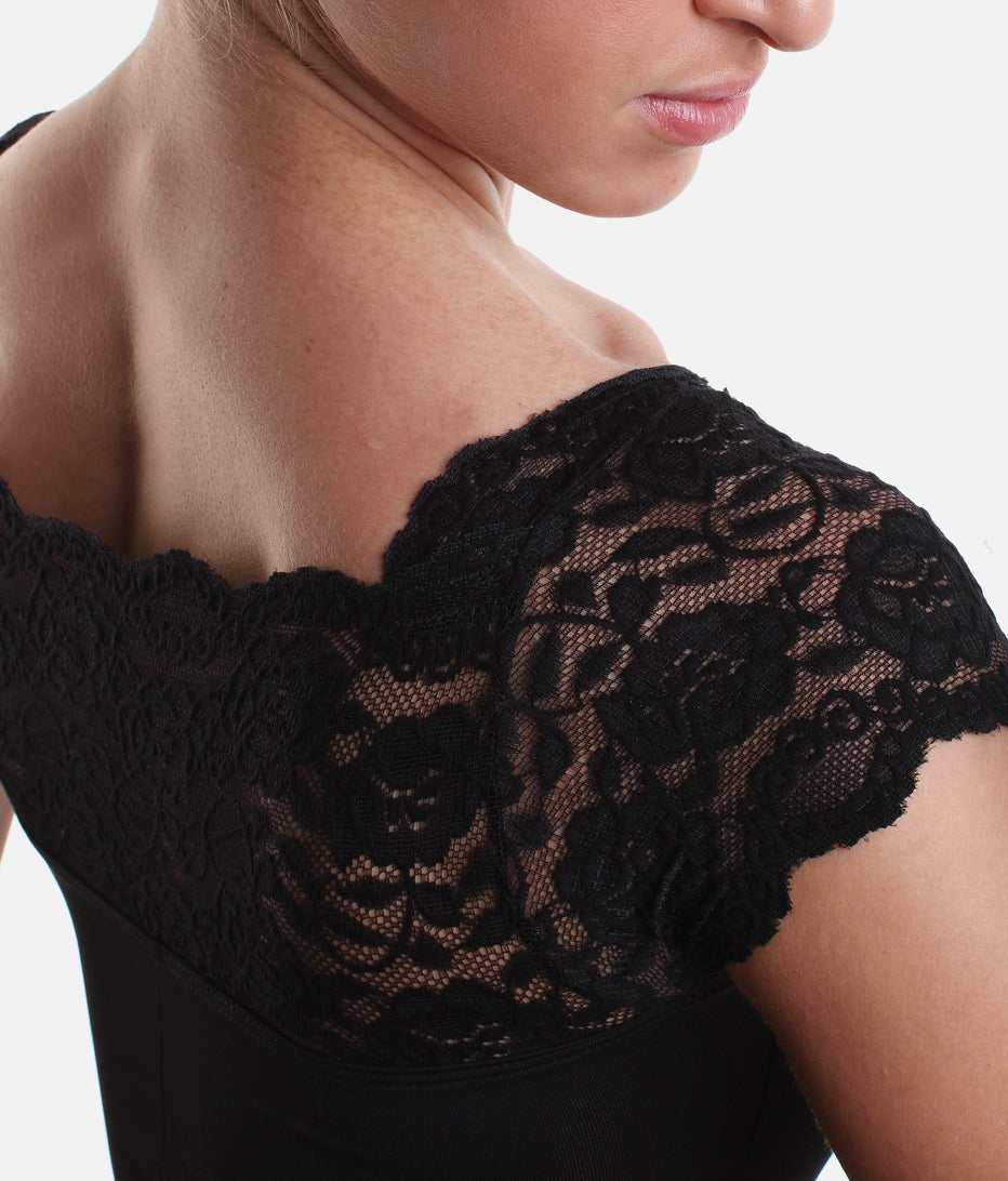 So Danca Cap Sleeved Lace Leotard E-10945LE / SL16