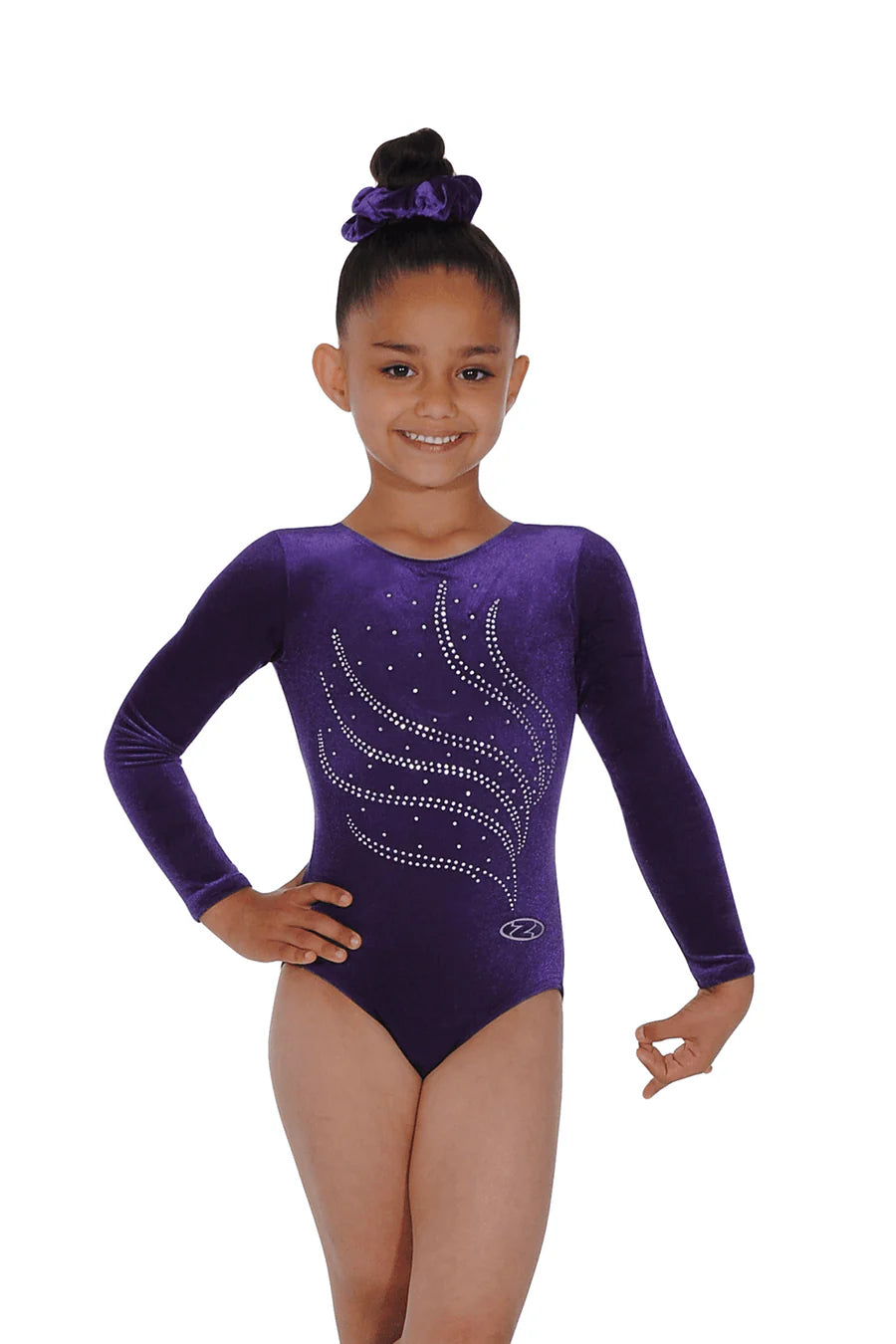 Tiara Crystal Long Sleeved Leotard Z102TIA