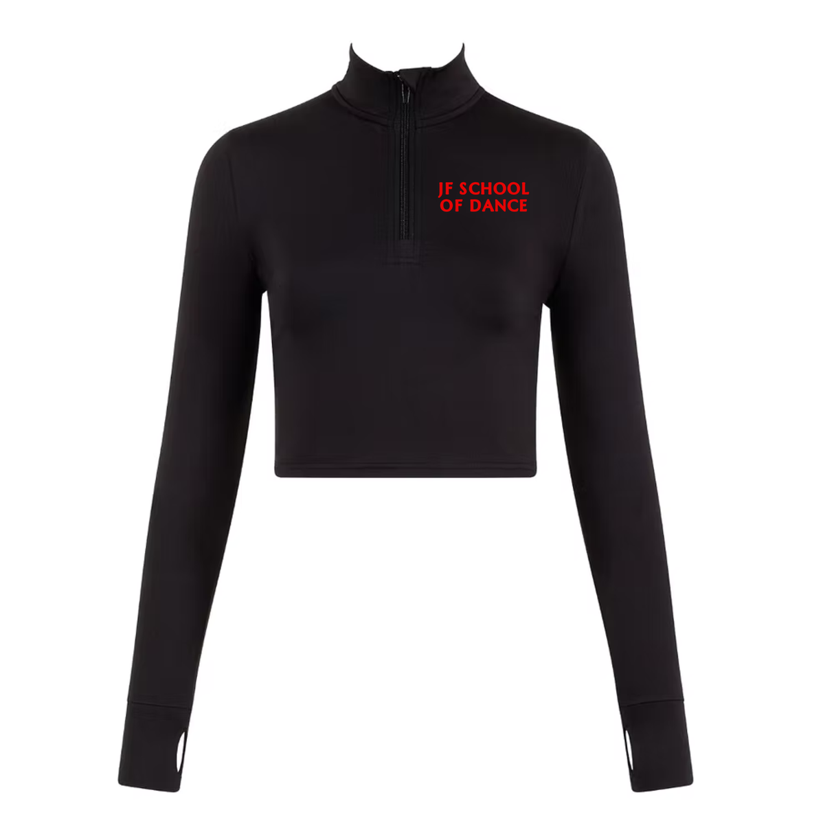 JF School Of Dance Half Zip Crop Jacket Personalised