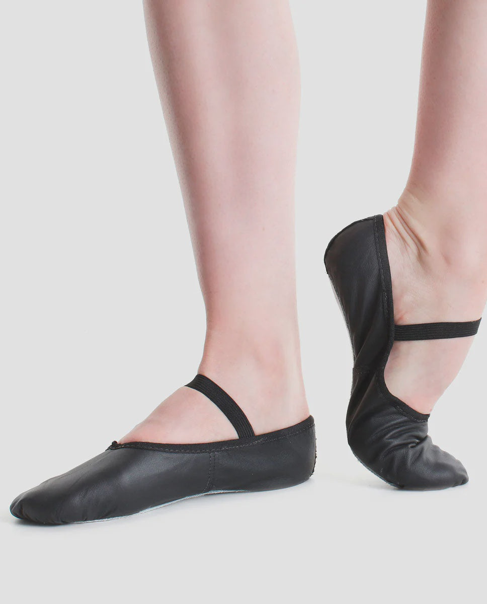 So Danca Black Leather Ballet Shoe BAE90