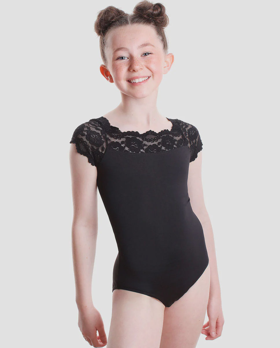 So Danca Girl's Lace-trim Leotard - SL 17