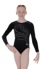Tiara Crystal Long Sleeved Leotard Z102TIA